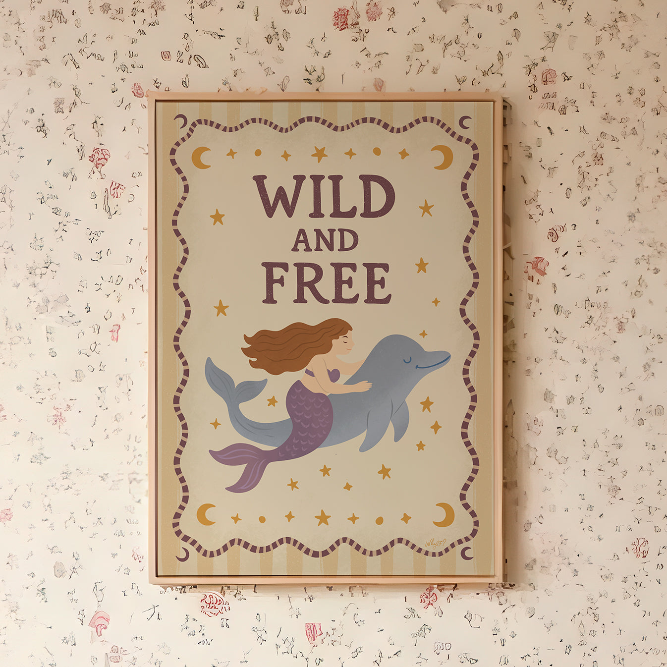 Wild & Free Meerjungfrauen-Poster