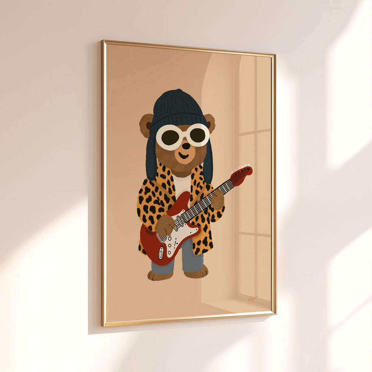 Grunge Bear Poster