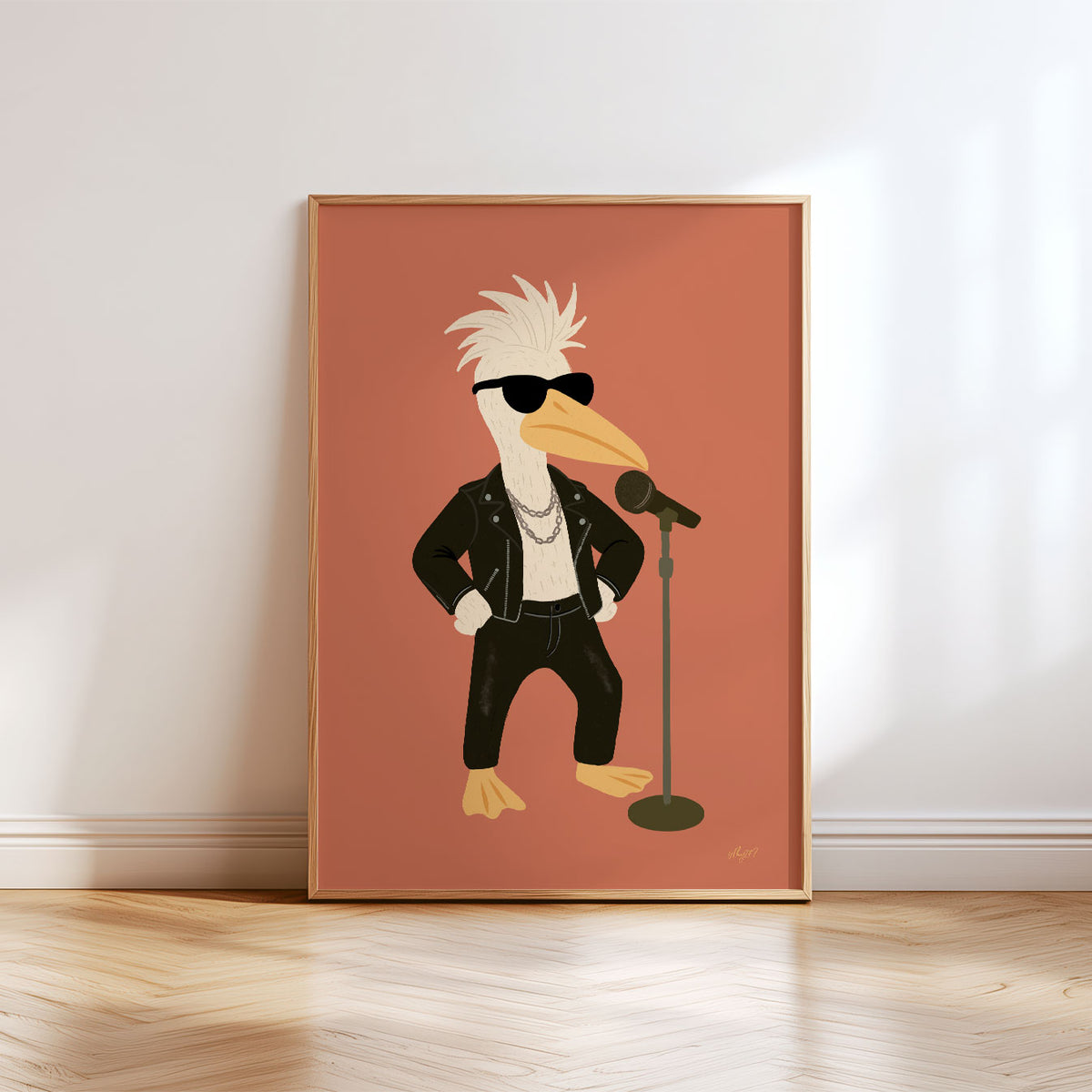 Singer Pelican Poster