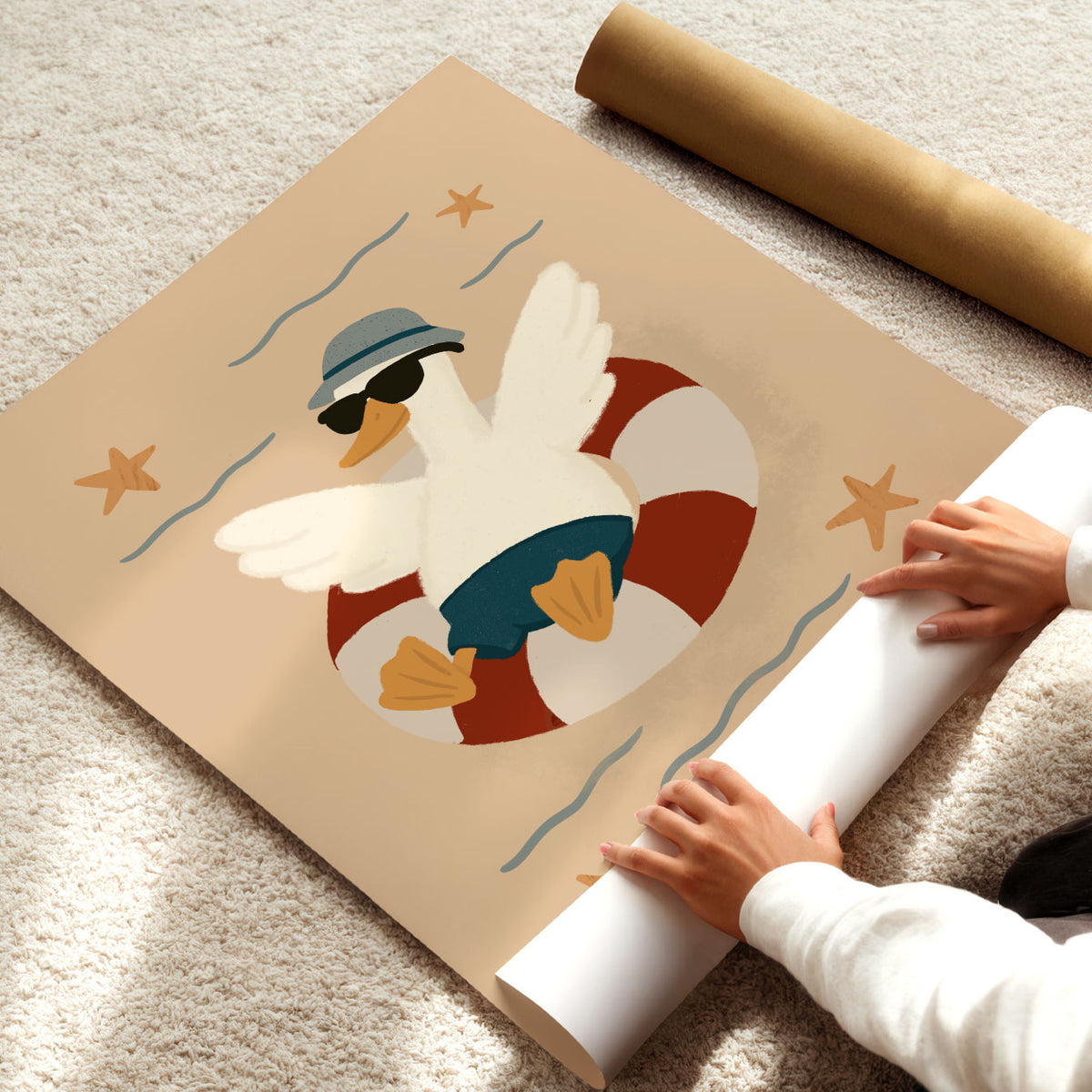 Lifesaver Goose Star Poster