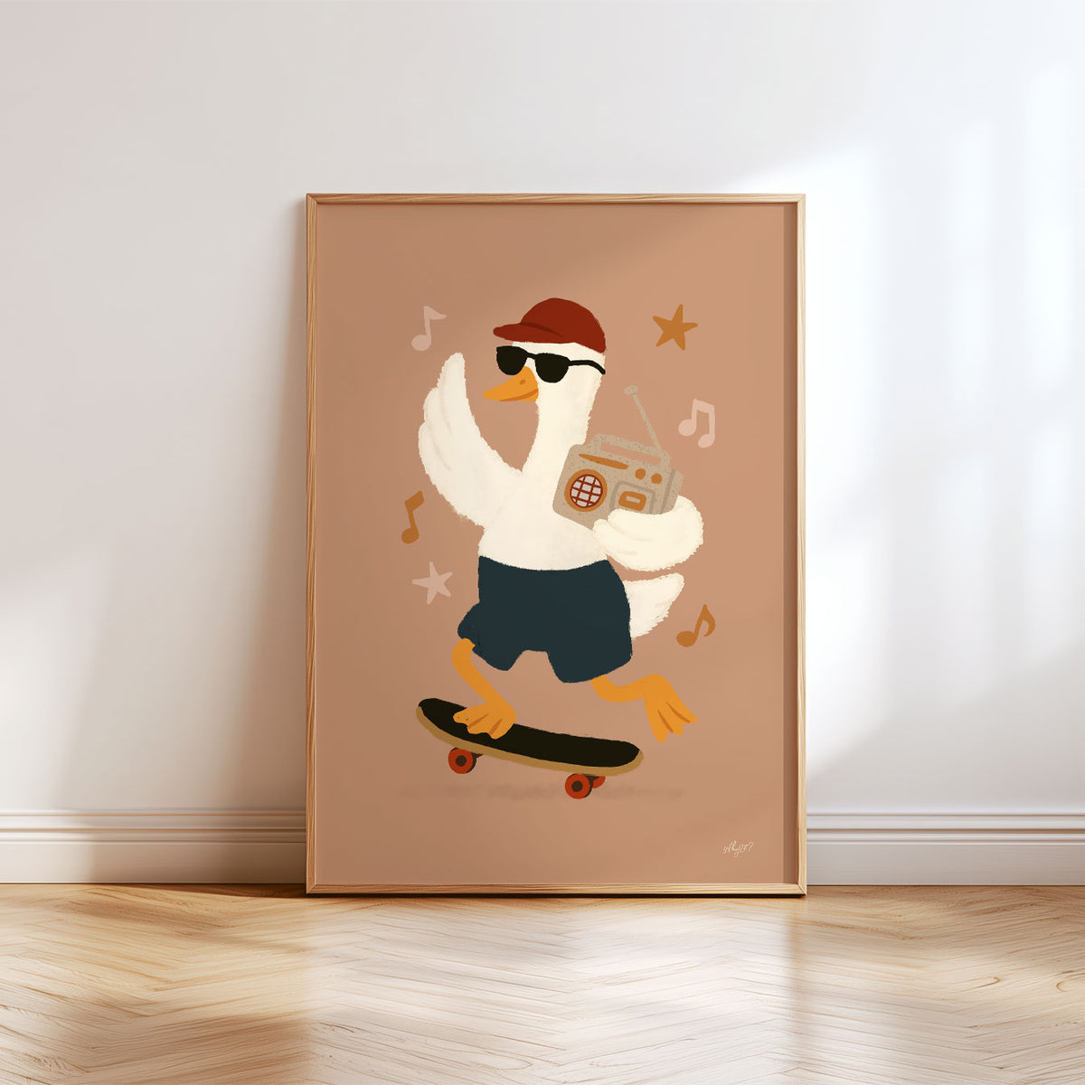 Skate Radio Goose Star Poster