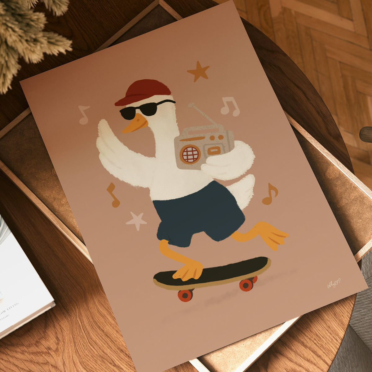 Skate Radio Goose Star Poster