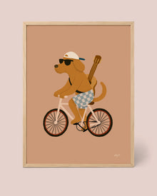 Affiche Vélo, Chien et Étoile