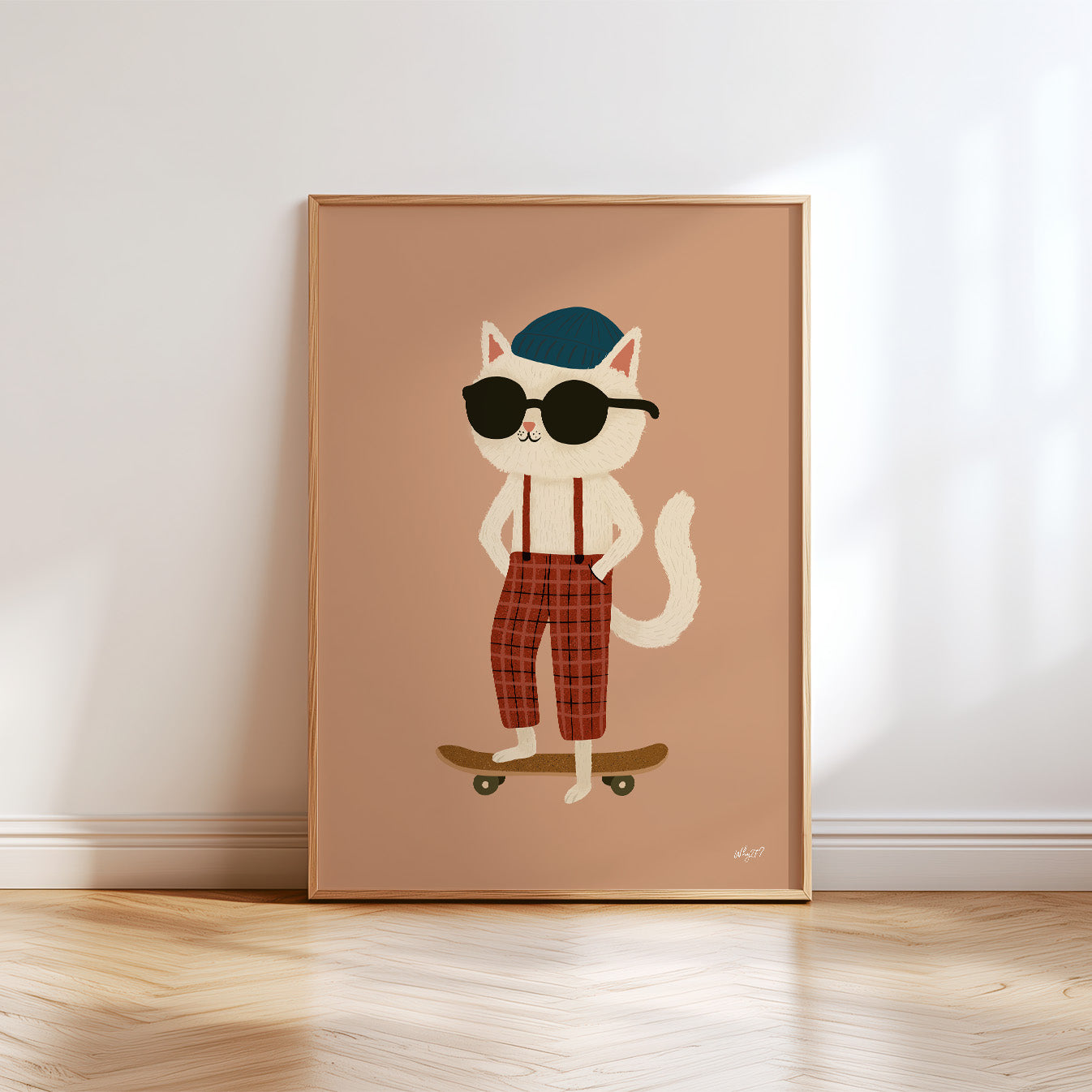 Cool Cat Skater-Poster