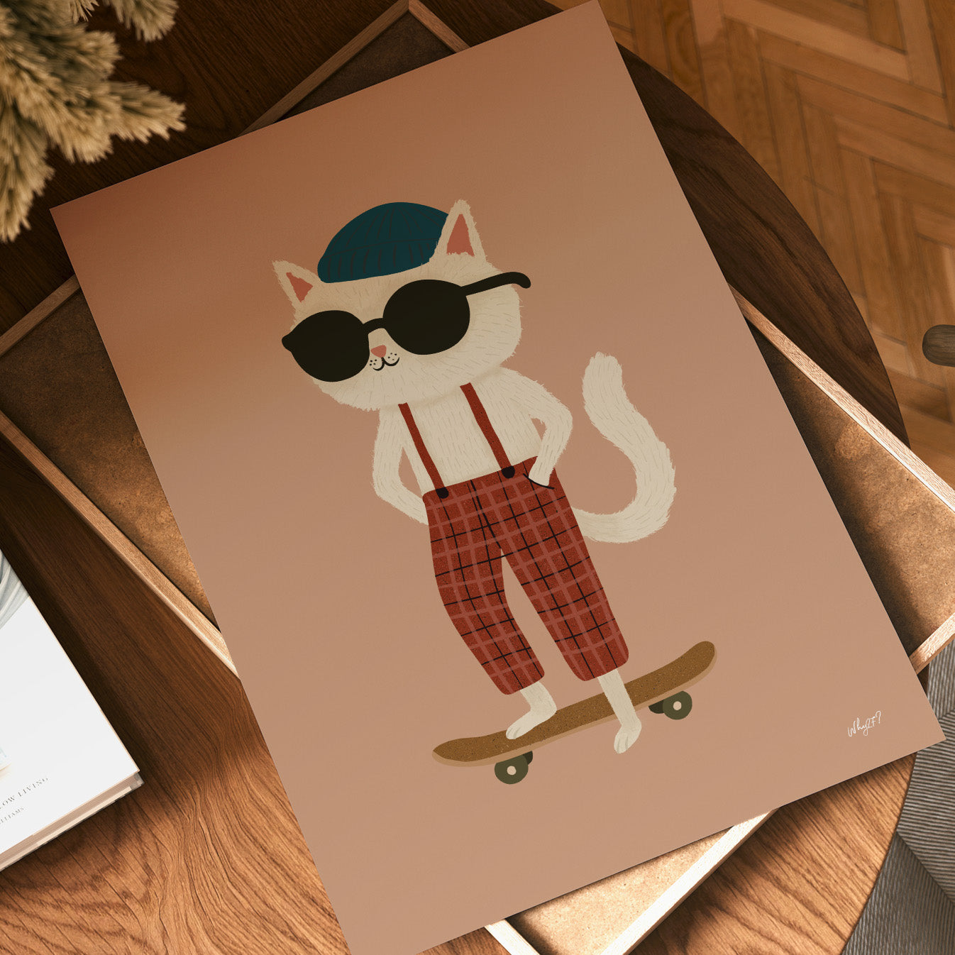 Cool Cat Skater-Poster