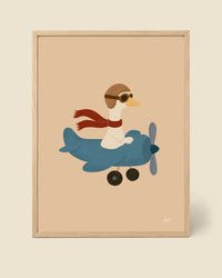 Gans im Flugzeug Poster