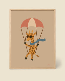 Póster Jirafa en el Cielo