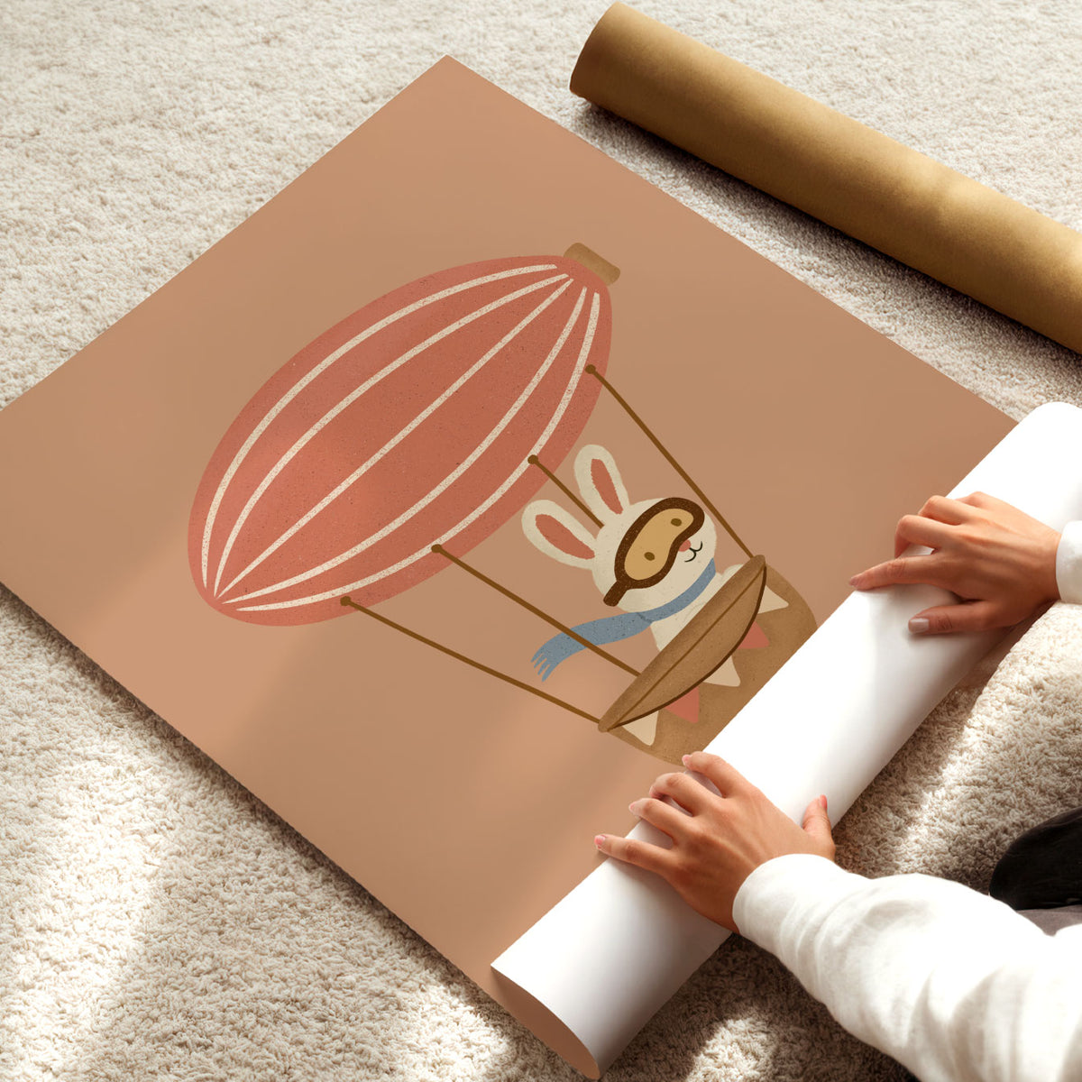 Rabbit Airship Poster