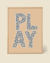 Poster Play Bleu
