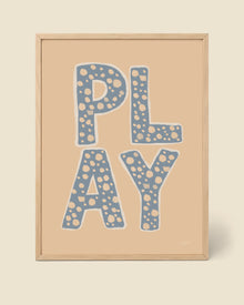 Poster Play Bleu