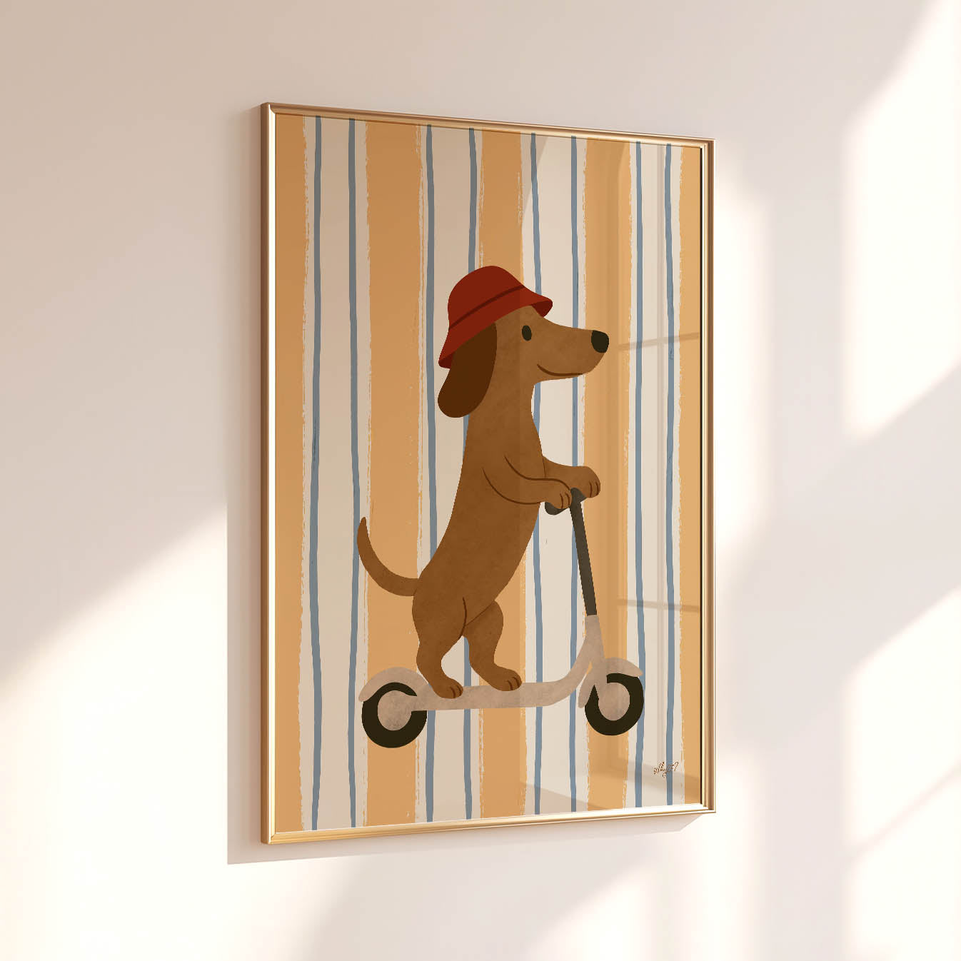 Scooter Dog Poster