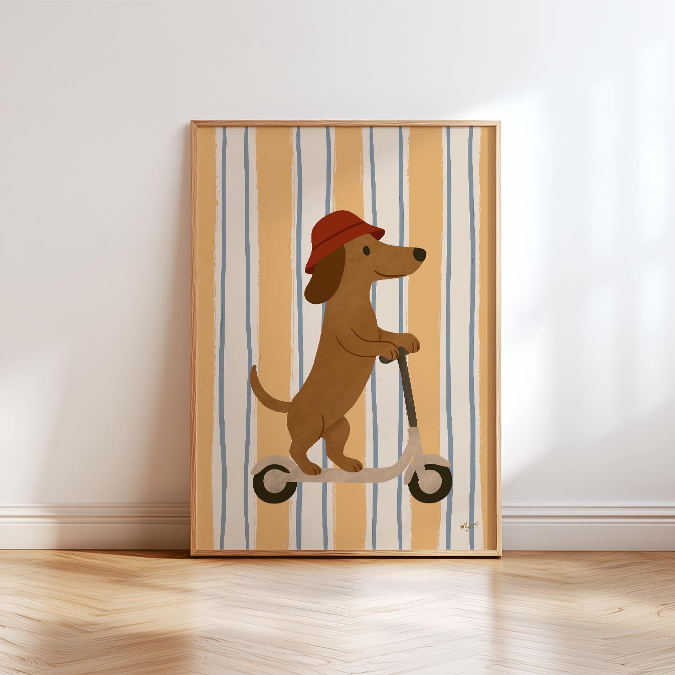 Scooter Dog Poster