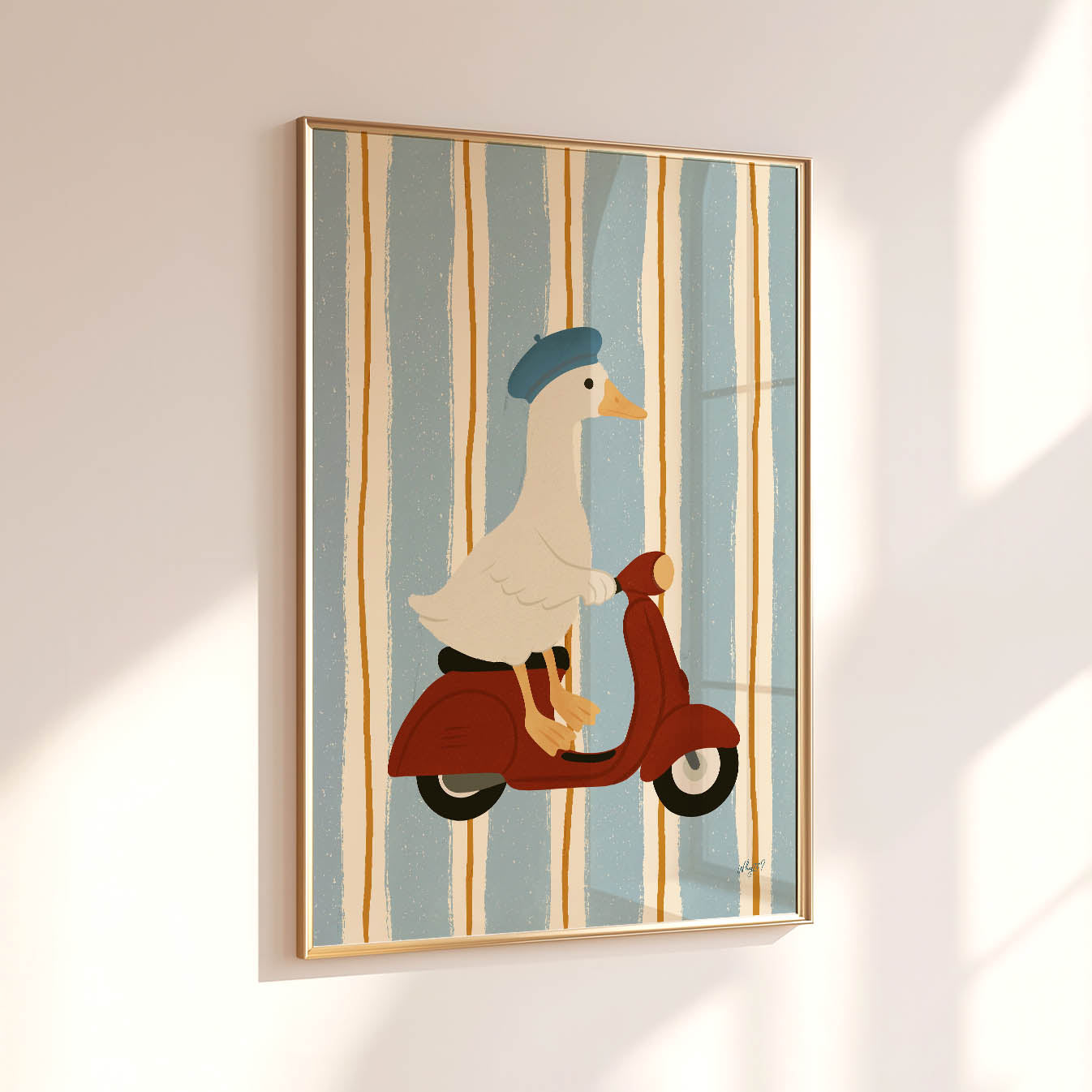 Vintage Roller-Gans-Poster