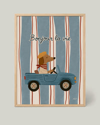 Poster Chien Bonjour la Vie