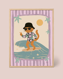 Surfer-Kätzchen Poster