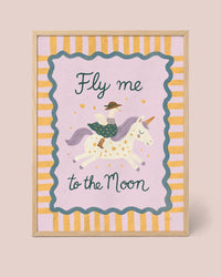 "Flieg mit mir zum Mond" Poster