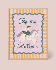 "Flieg mit mir zum Mond" Poster