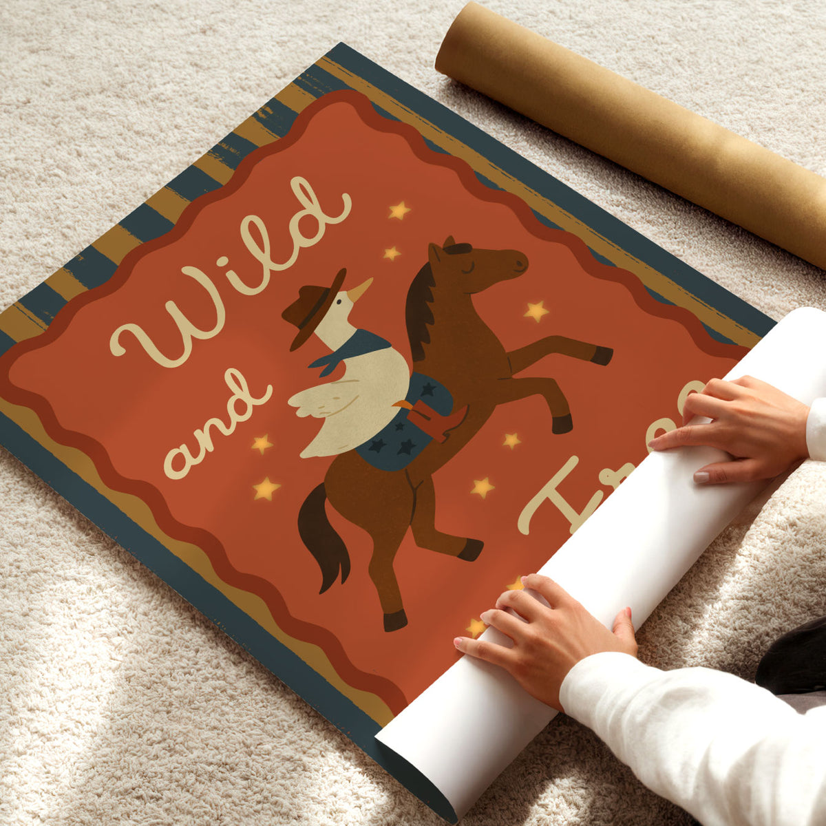 Wild And Free Rider Poster