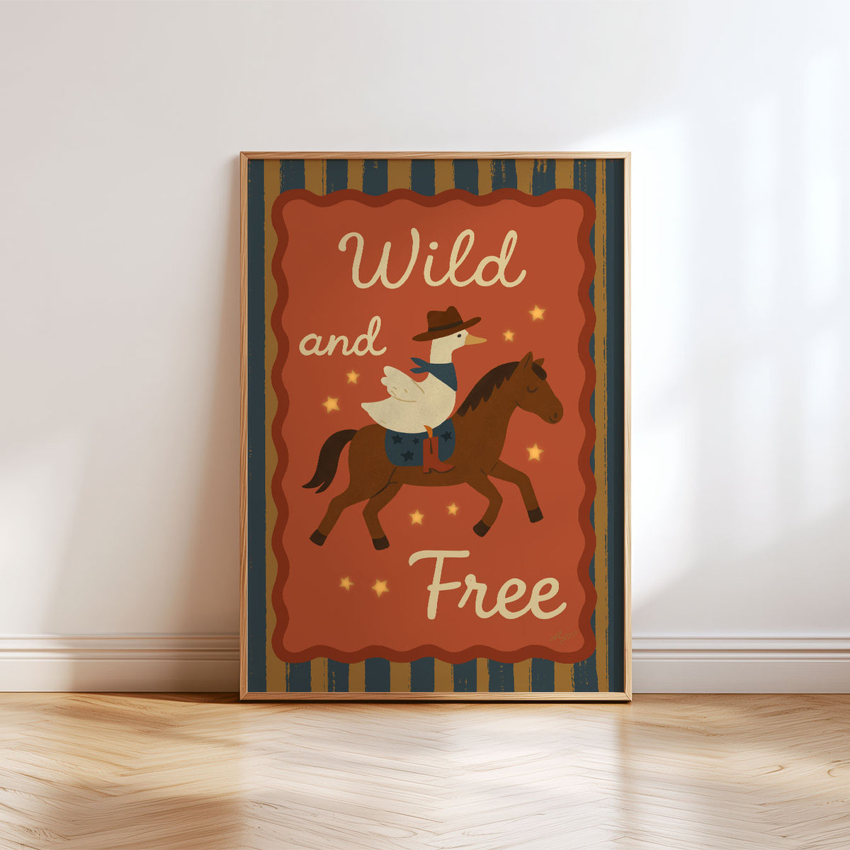 Wild And Free Rider Poster