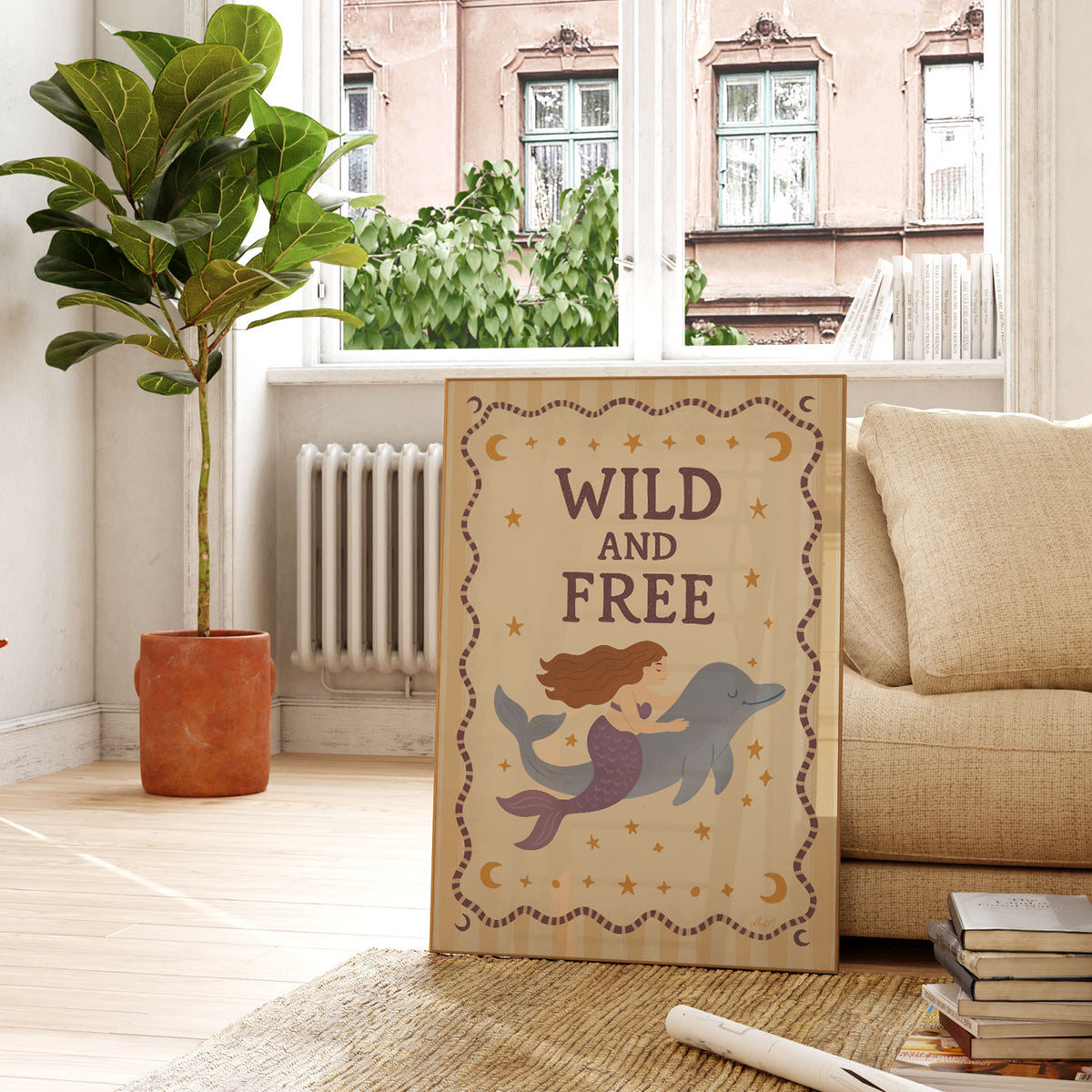 Wild And Free Mermaid Poster