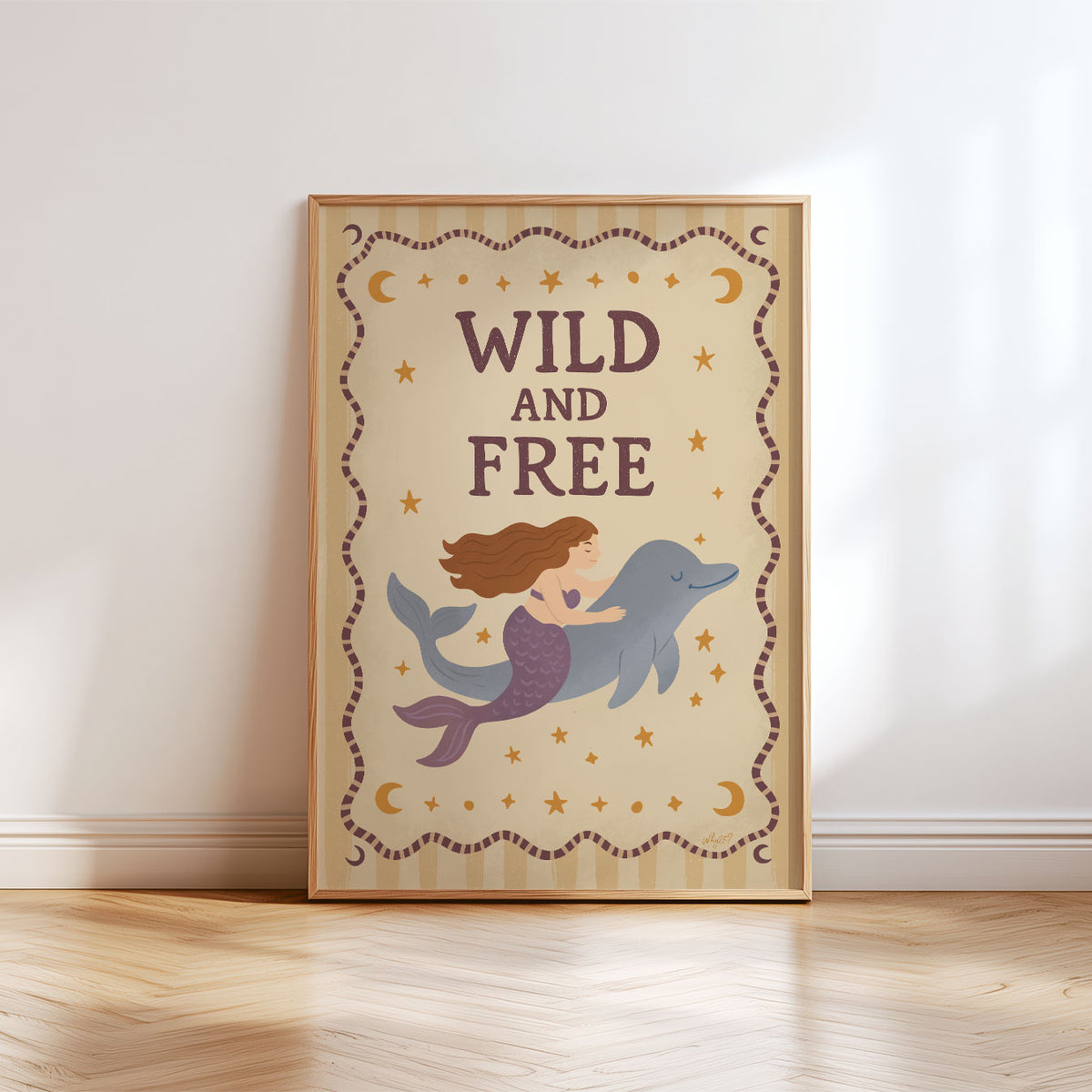 Wild And Free Mermaid Poster