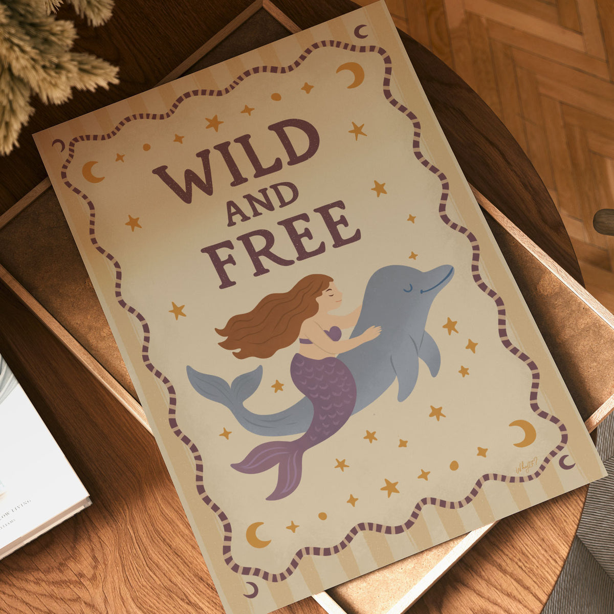 Wild And Free Mermaid Poster