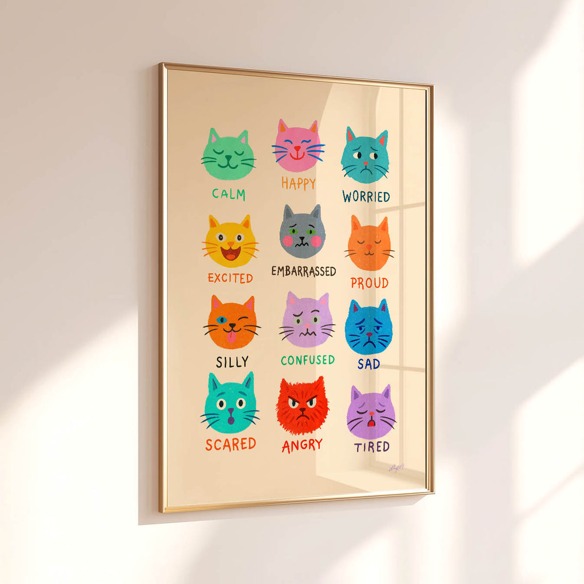 Katzen-Gefühle-Poster
