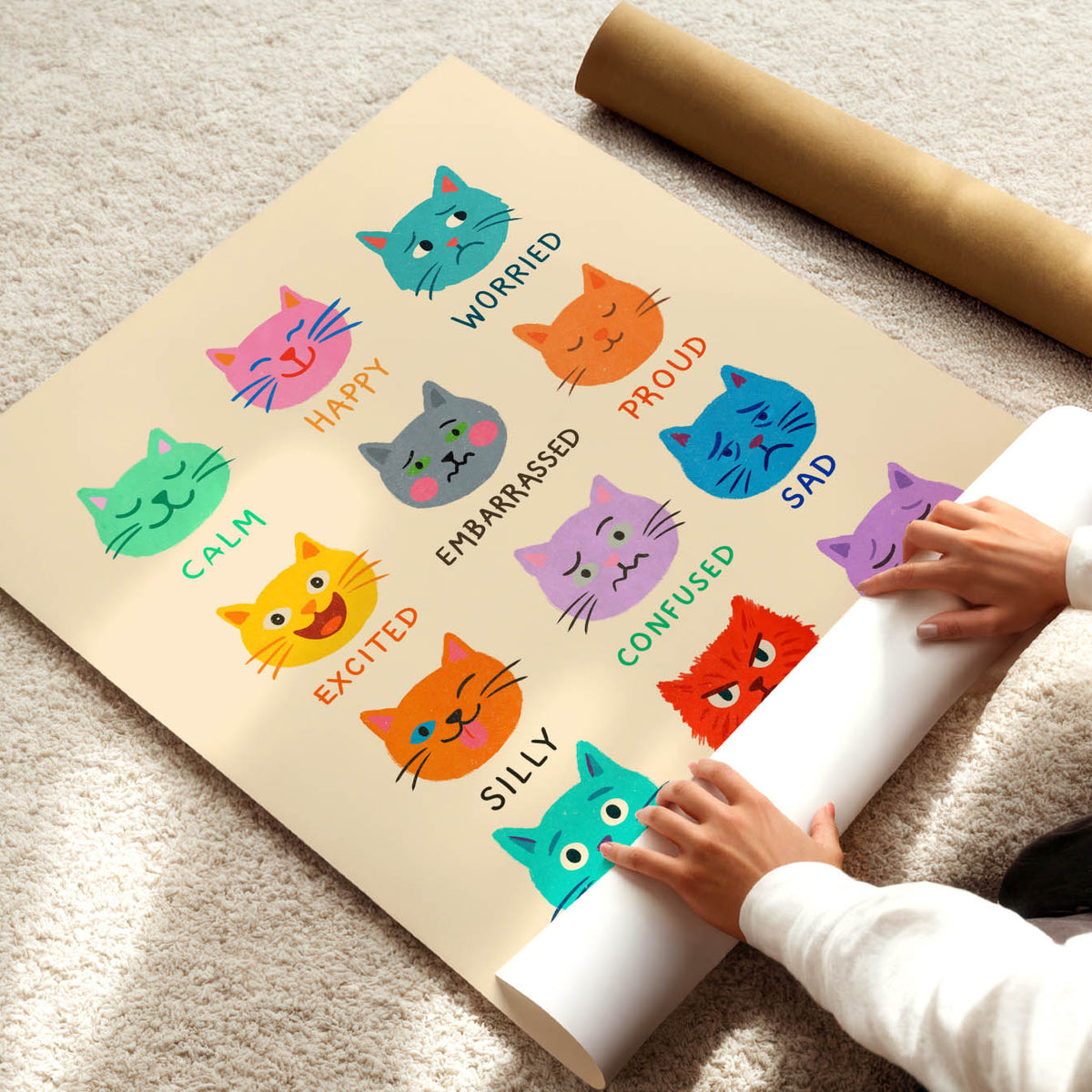 Katzen-Gefühle-Poster