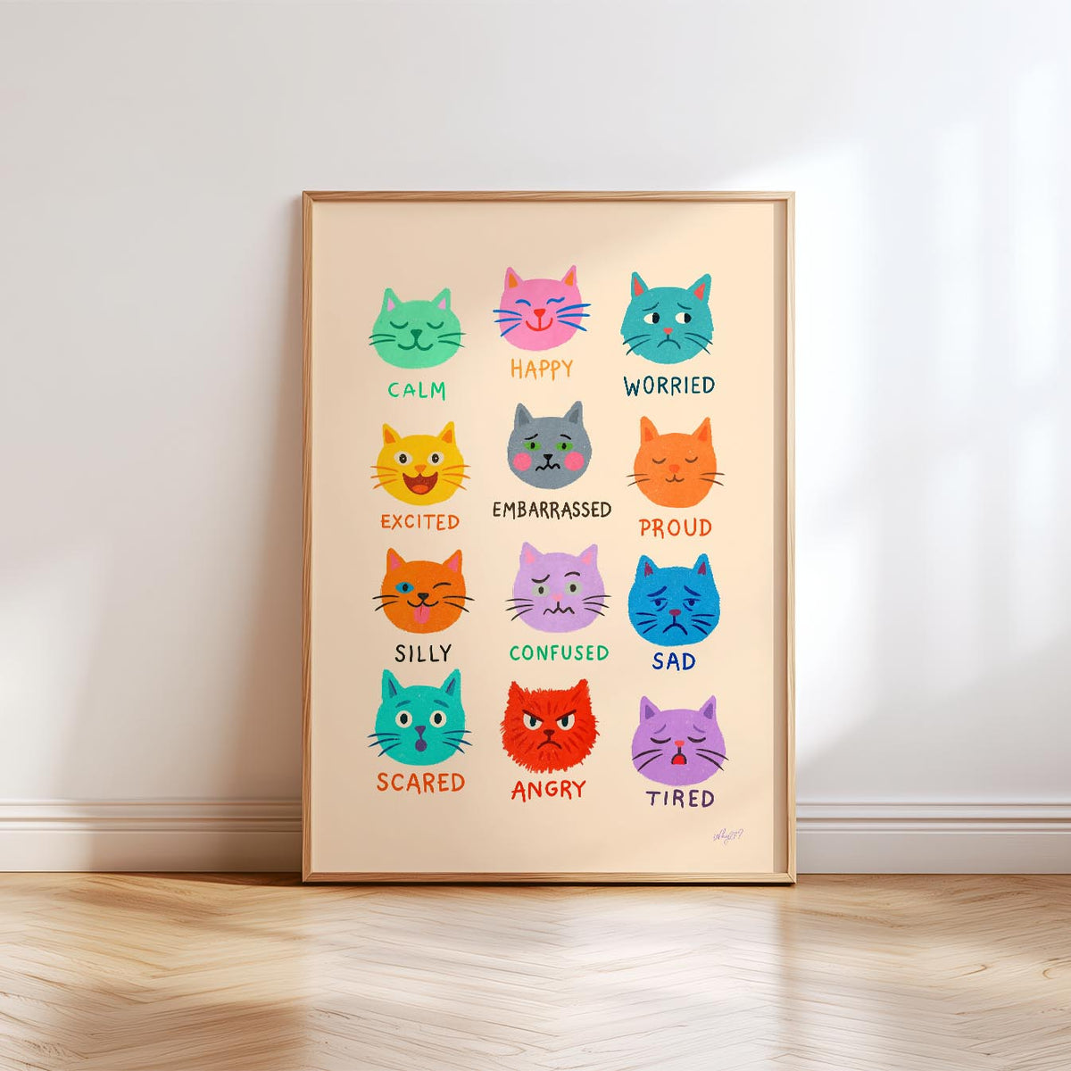 Katzen-Gefühle-Poster