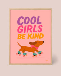 Poster Coole Mädchen sind lieb