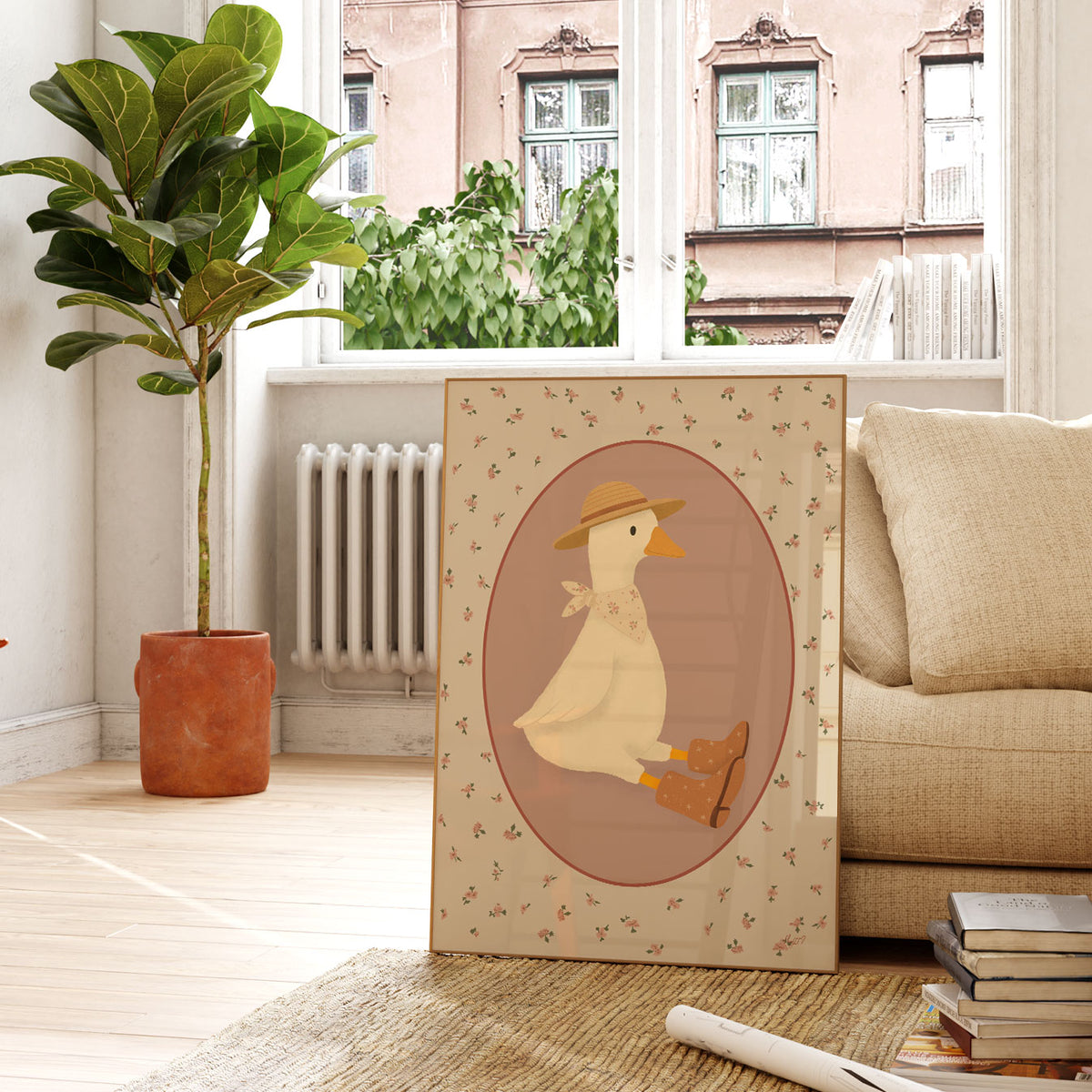 Duck Portrait Poster
