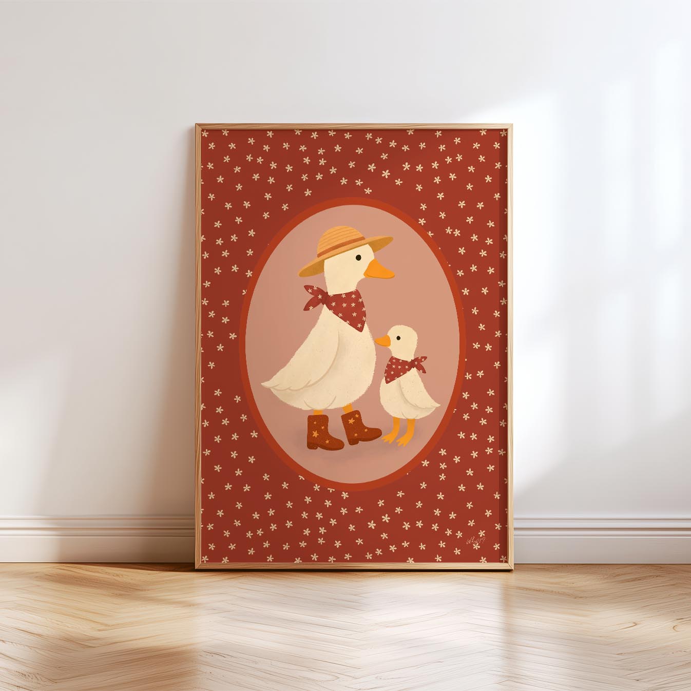 Familienposter Kleine Ente