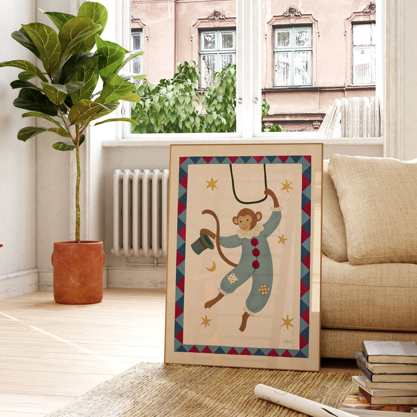 Circus Monkey Poster