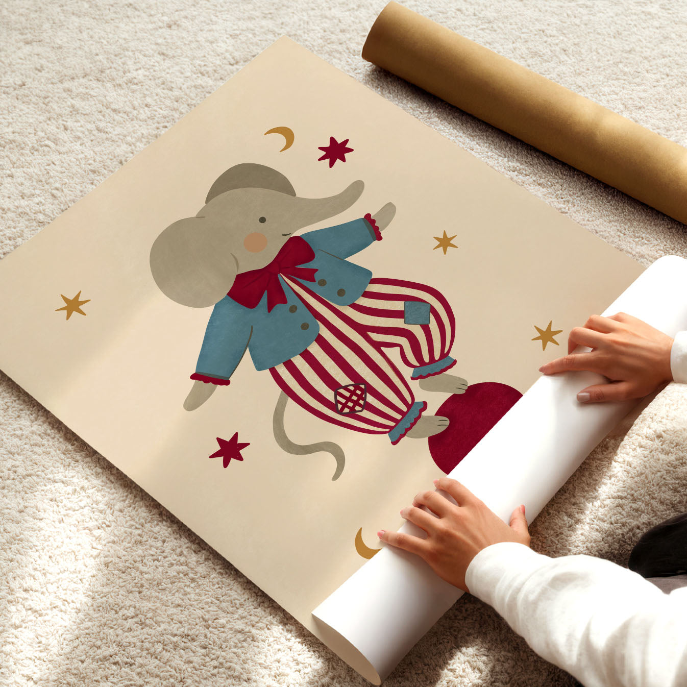 Zirkus-Elefanten-Poster