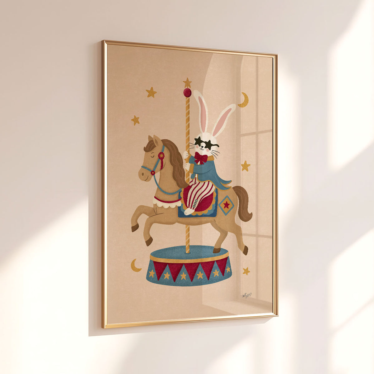 Kaninchen-Karussell Poster