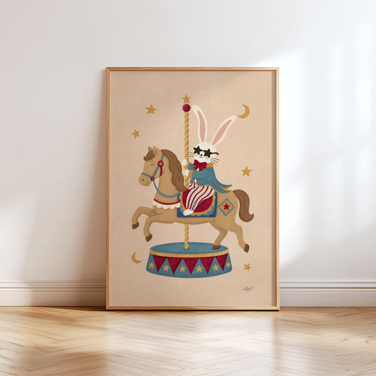 Kaninchen-Karussell Poster