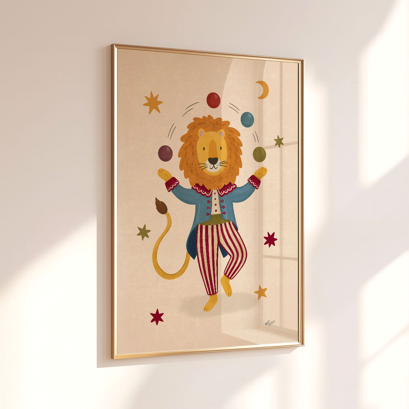 Circus Lion Poster