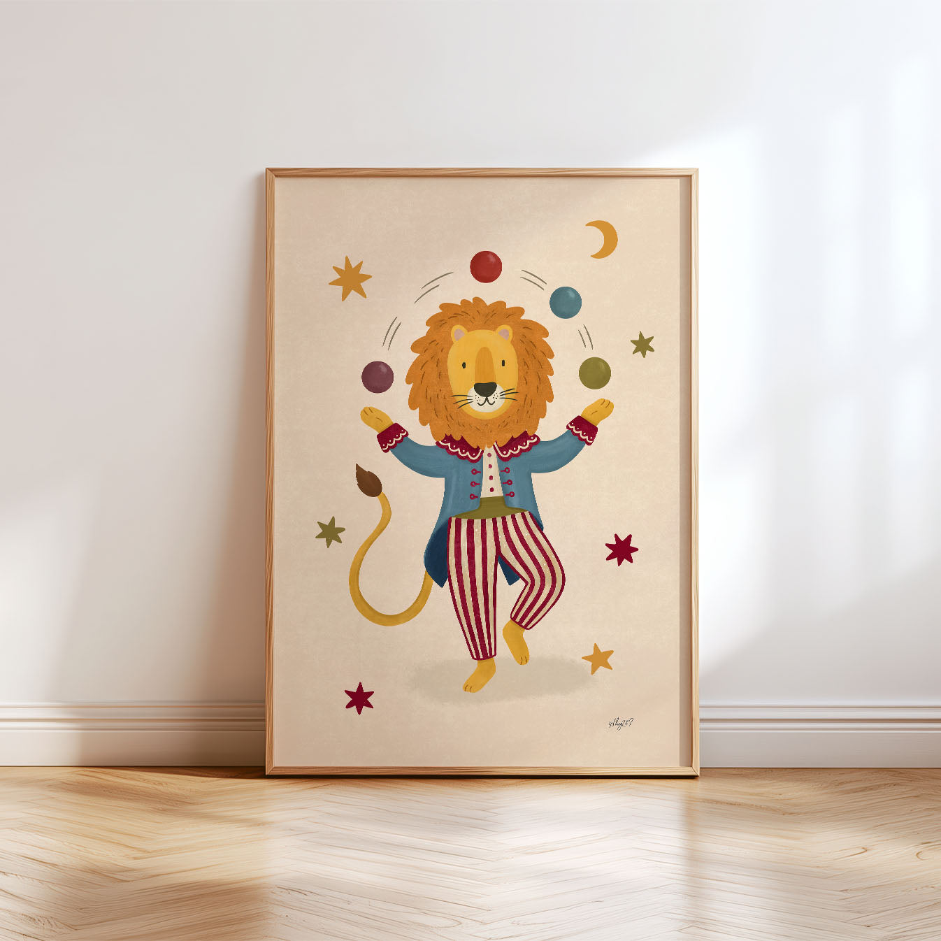 Circus Lion Poster