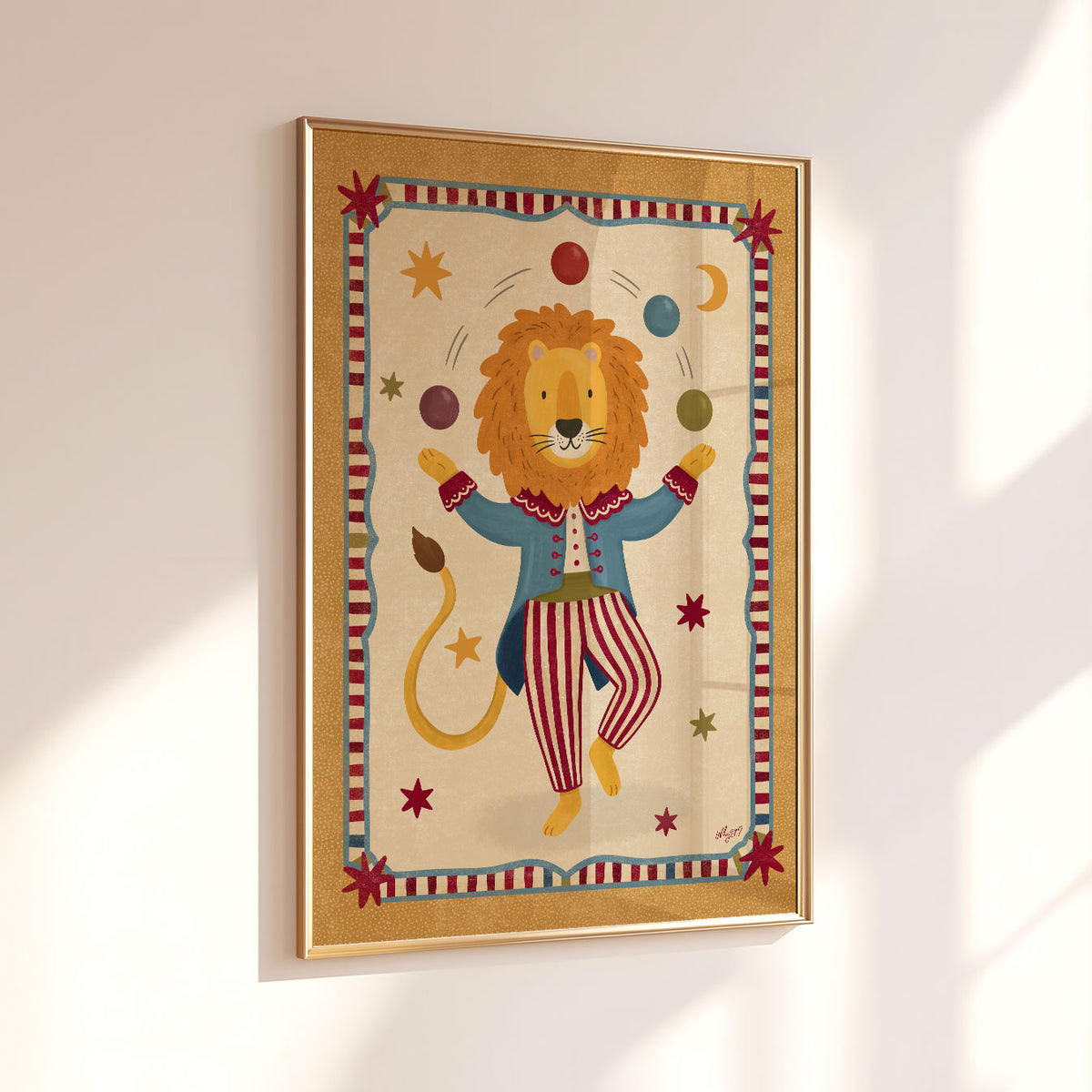 Circus Lion Poster