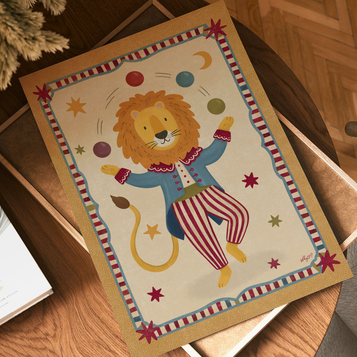 Circus Lion Poster