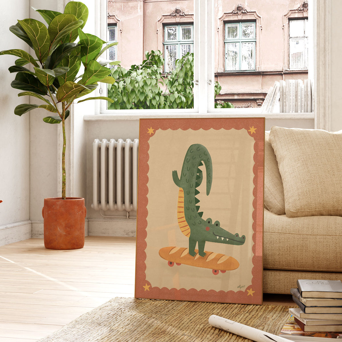 Baker Crocodile Poster