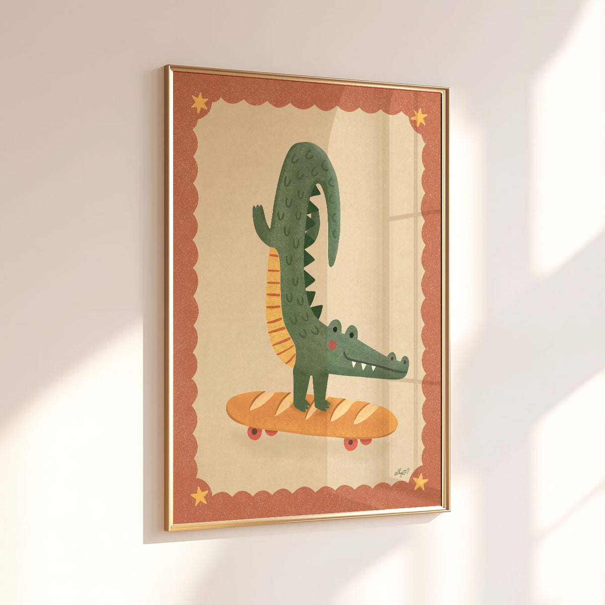 Baker Crocodile Poster