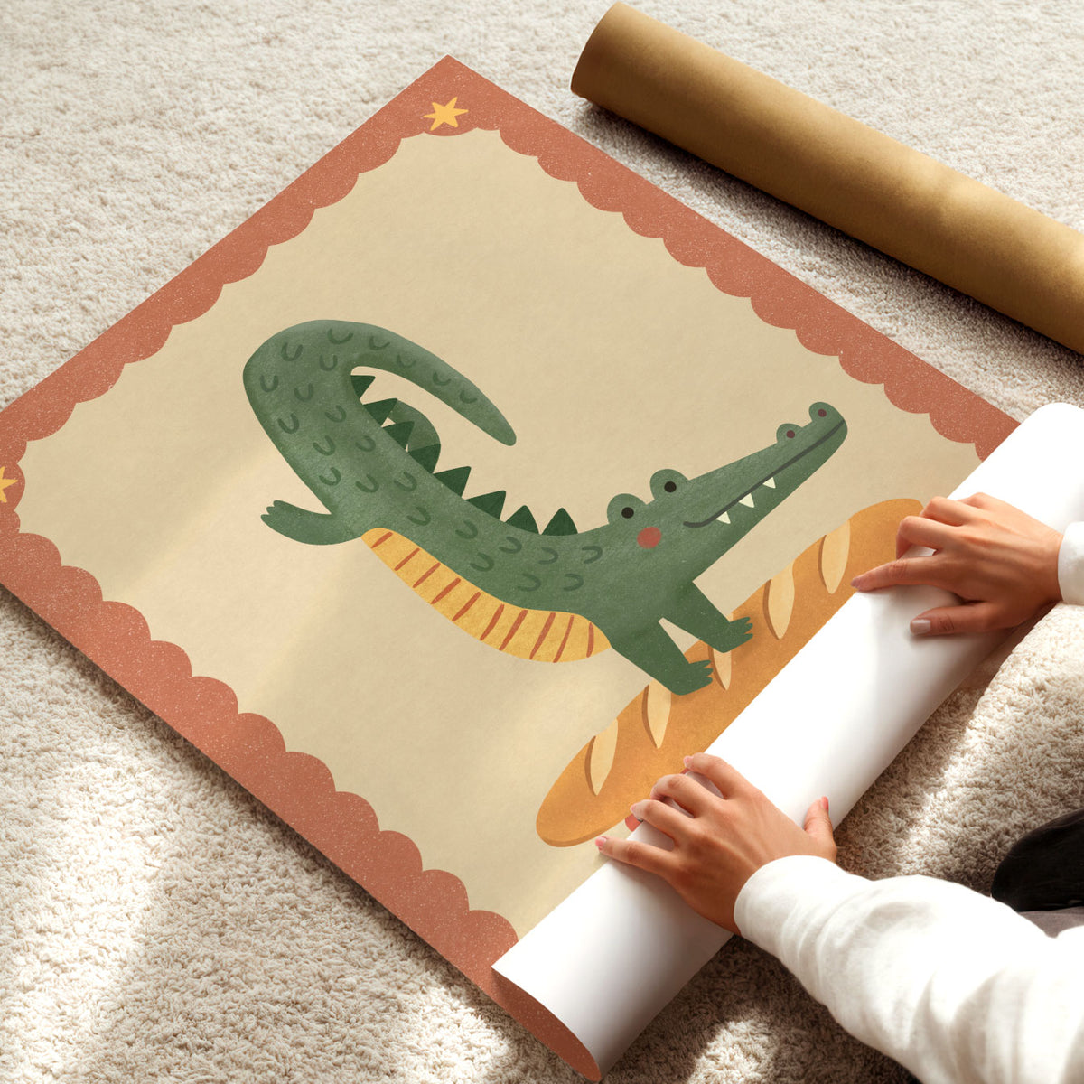 Baker Crocodile Poster