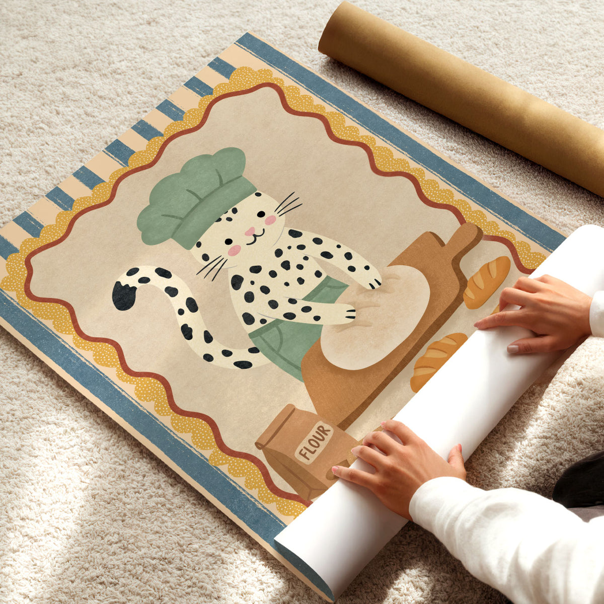 Baker Cat Poster