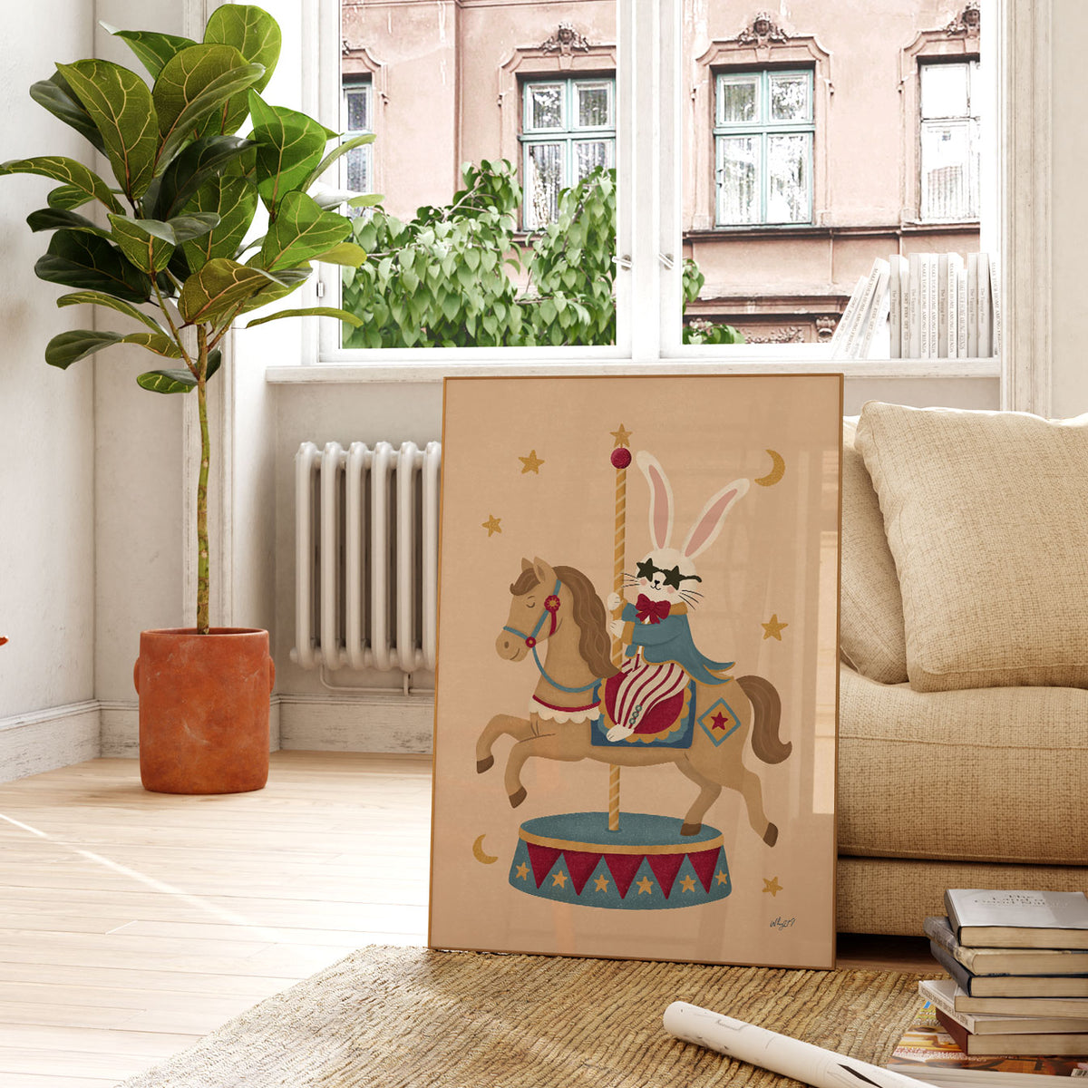 Circus Rabbit Poster