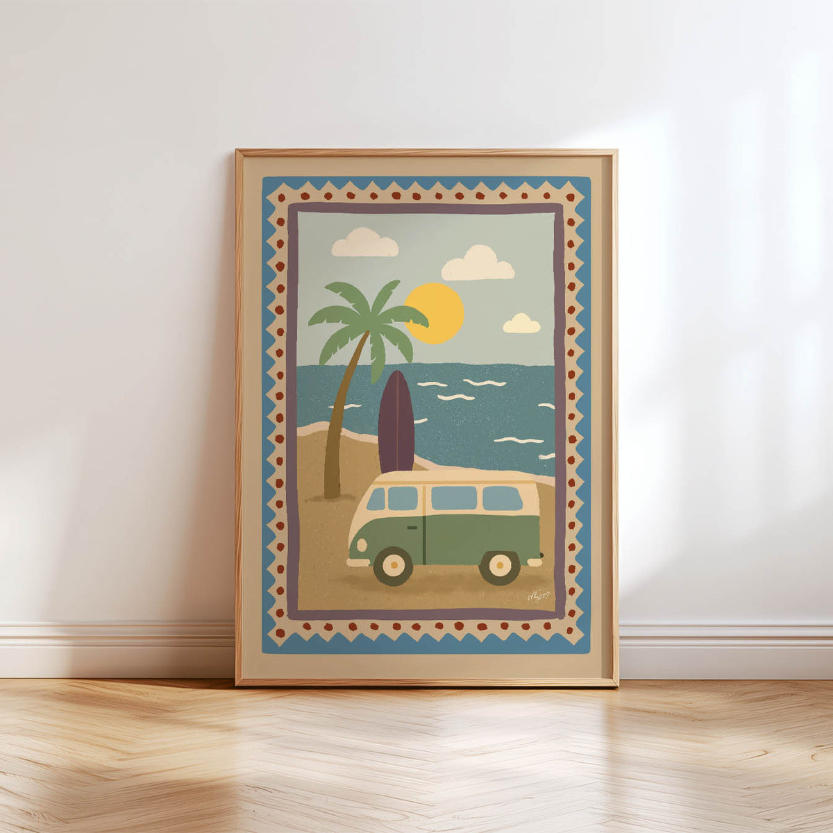 Surfer-Bulli Poster