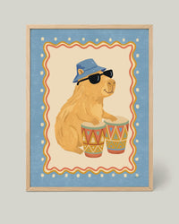 Póster Capibara Bongós