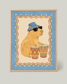 Póster Capibara Bongós