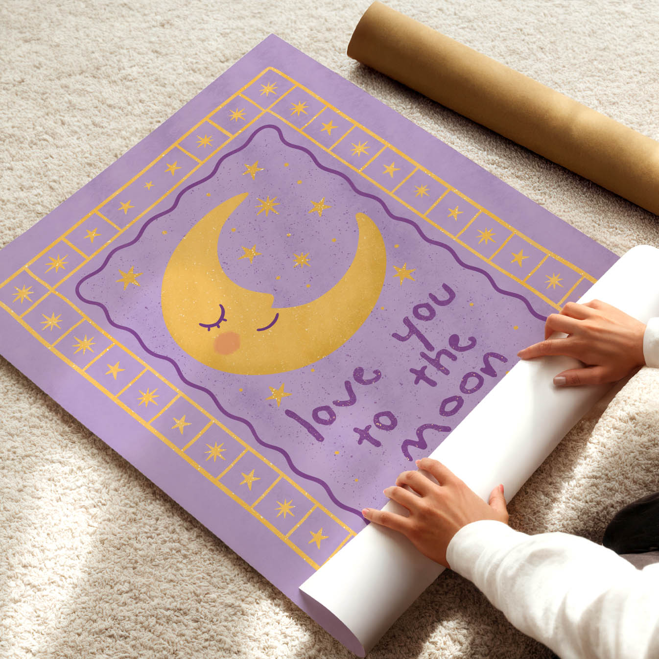 Love You to the Moon Poster