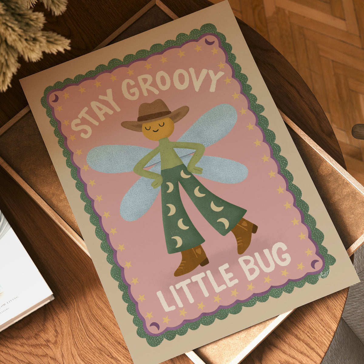 Stay Groovy Little Bug Poster